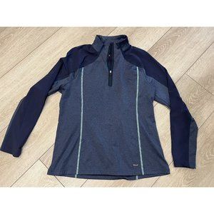 Sunice Golf Ladies Large Blue‎ 1/4 Zip Golf Pullover